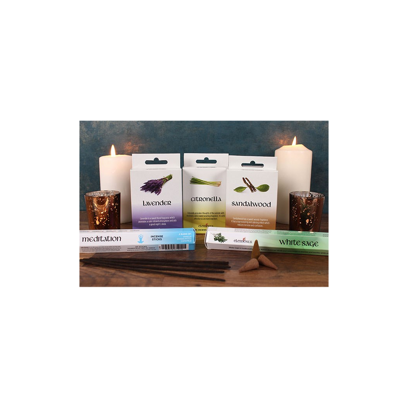 Set of 12 Packets of Elements Citronella Incense Cones - Image 2