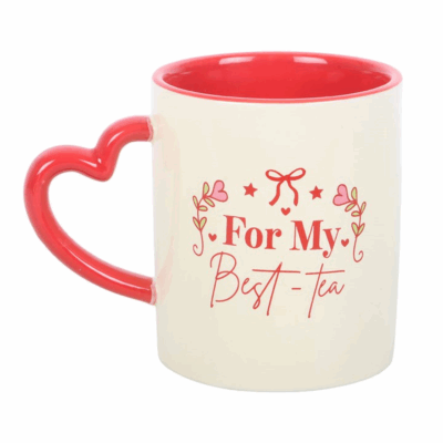 Alternative view of For My Best-Tea Mug with Heart Handle
