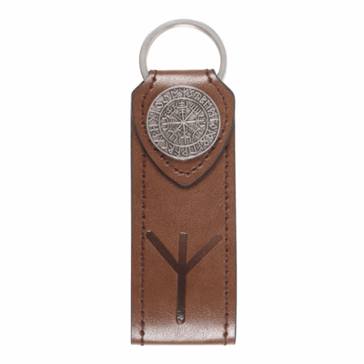 Alternative view of Protection Viking Rune Faux Leather Keyring