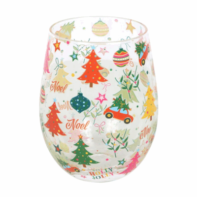 Alternative view of Nostalgic Christmas Print Stemless Glass