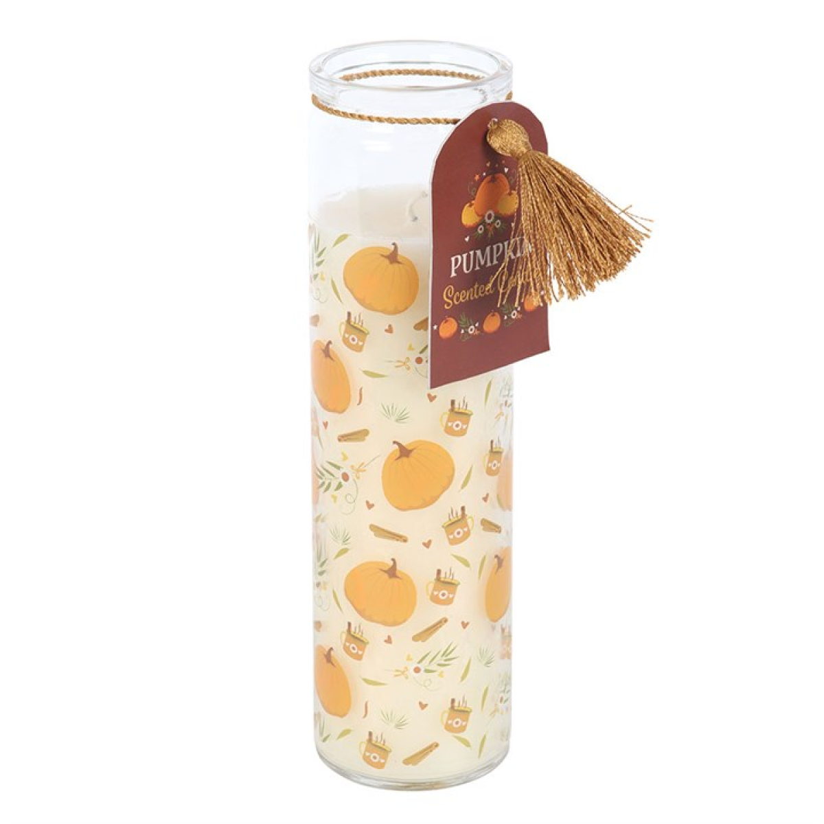 Pumpkin Print Tube Candle - Image 2