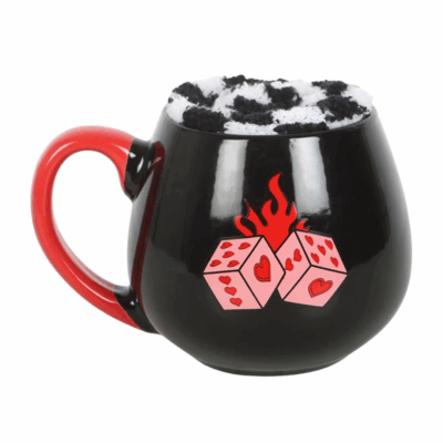 Alternative view of Black Dice Mug and Socks Set