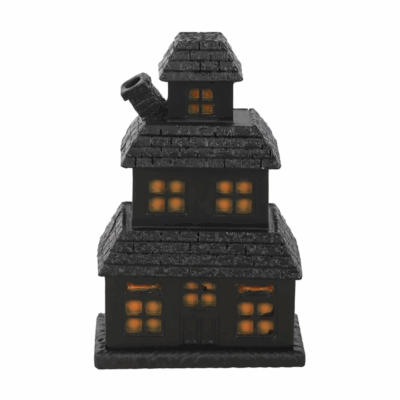Alternative view of Black Haunted House Incense Cone Holder