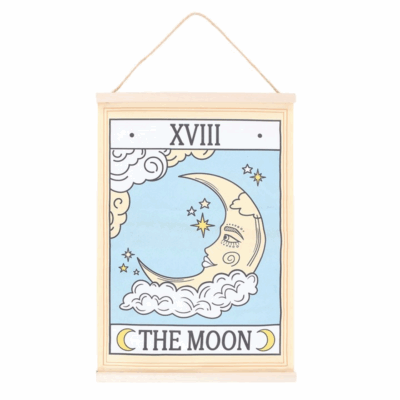 Alternative view of The Moon Vintage Tarot Wall Hanging