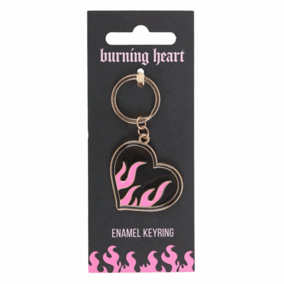 Alternative view of Burning Heart Keyring