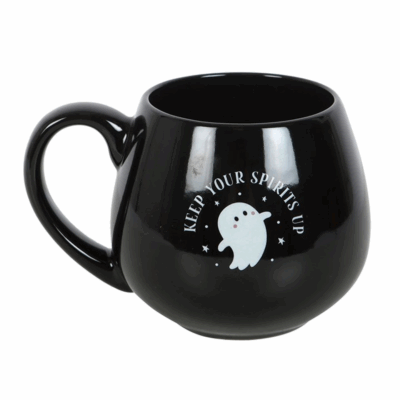 Alternative view of Keep Your Spirits Up Rounded Ghost Mug