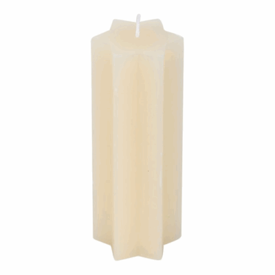 Alternative view of Cream Starry Night Star Shaped Taper Candle
