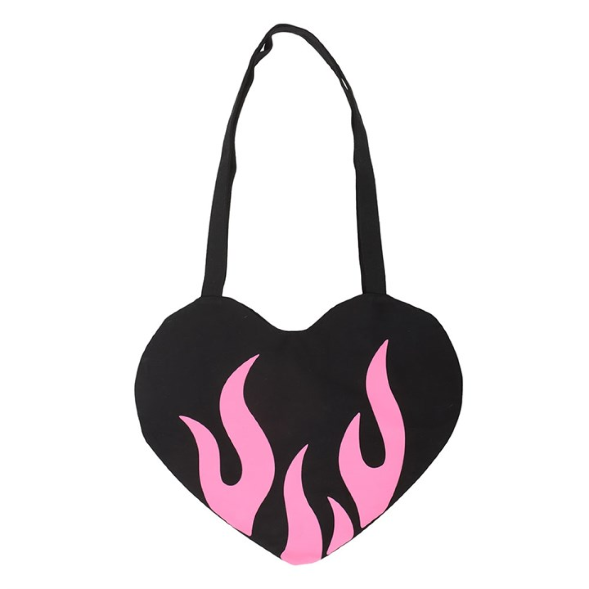 Burning Heart Satin Tote Bag - Image 2