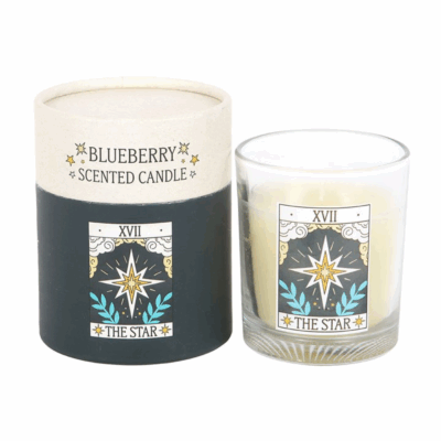 Alternative view of The Star Vintage Tarot Blueberry Candle