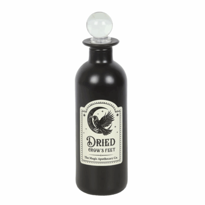 Alternative view of Dried Crow's Feet Decorative Glass Potion Bottle