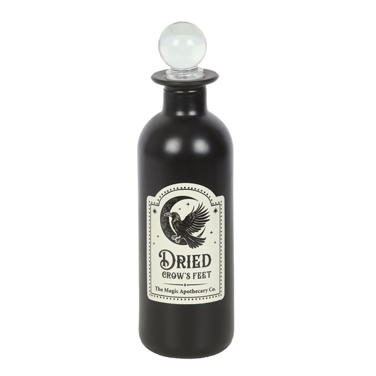 Dried Crow's Feet Decorative Glass Potion Bottle - Image 2