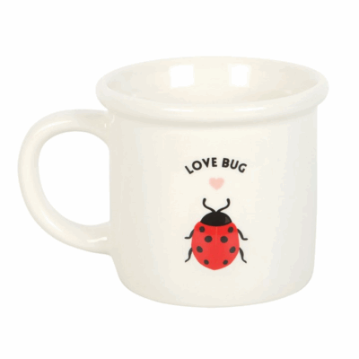 Alternative view of Love Bug Mug with 3D Ladybird