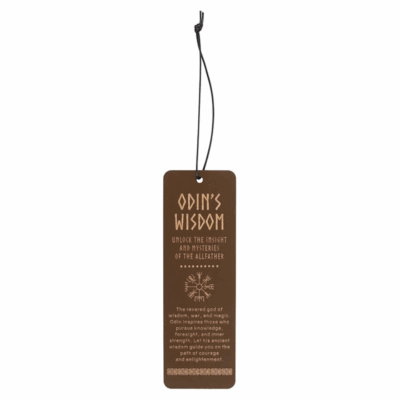 Alternative view of Odin's Wisdom Wooden Bookmark