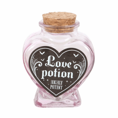 Alternative view of Love Potion Decorative Glass Heart Potion Bottle