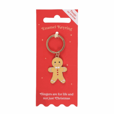 Alternative view of Gingerbread Man Keyring
