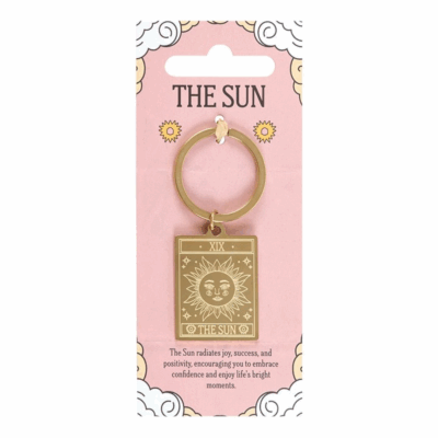 Alternative view of The Sun Vintage Tarot Keyring