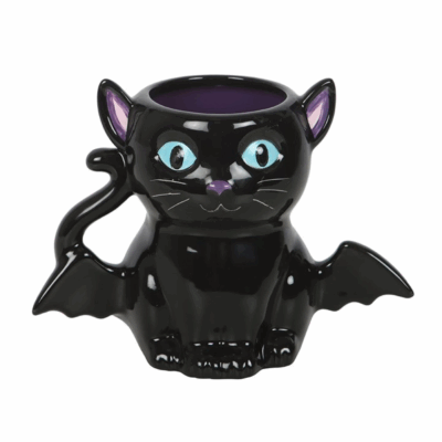 Alternative view of Cute and Creepy Bat Cat Mug