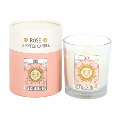 Alternative view of The Sun Vintage Tarot Rose Candle