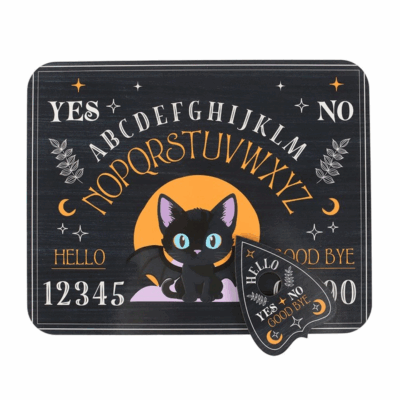 Alternative view of Cute and Creepy Bat Cat Talking Board with Planchette