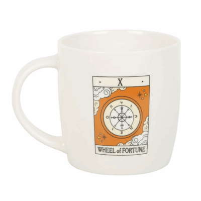 Alternative view of The Wheel of Fortune Vintage Tarot Mug