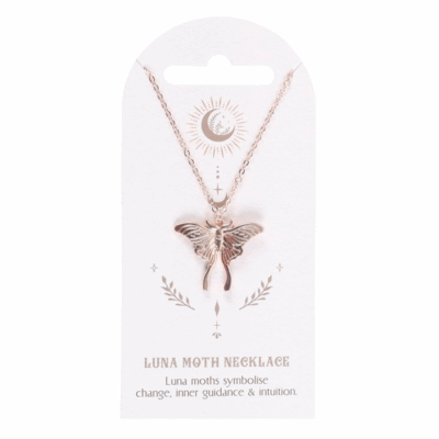 Alternative view of Luna Moth Pendant Necklace