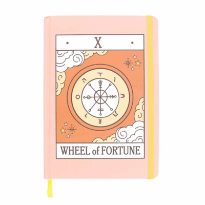 Alternative view of The Wheel of Fortune Vintage Tarot A5 Notebook