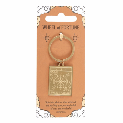 Alternative view of The Wheel of Fortune Vintage Tarot Keyring