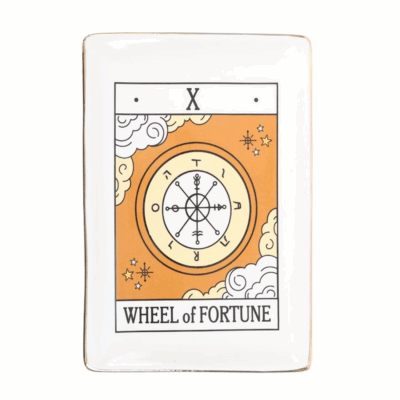 Alternative view of The Wheel of Fortune Vintage Tarot Trinket Dish