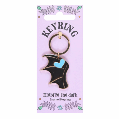 Alternative view of Embrace the Dark Enamel Keyring