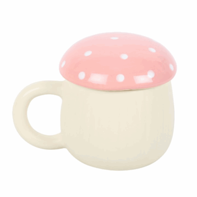 Alternative view of Pink Mushroom Mug