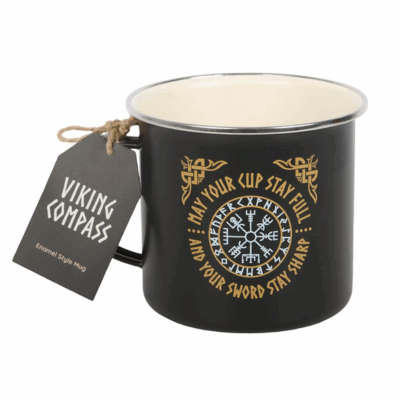Alternative view of Viking Compass Enamel Mug