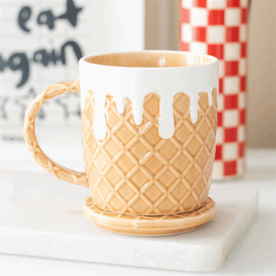 Alternative view of Waffle Mug and Coaster Set