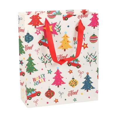 Alternative view of 23cm Nostalgic Christmas Print Gift Bag