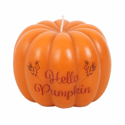 Alternative view of Hello Pumpkin Shaped Candle