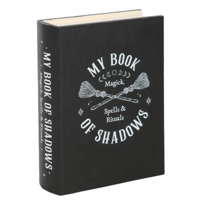 Alternative view of My Book of Shadows Book Shaped Storage Box