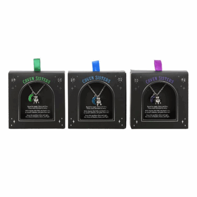 Alternative view of Set of 3 Coven Sisters Cauldron Charm Necklaces