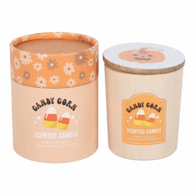 Alternative view of Candy Corn Vanilla and Butterscotch Candle
