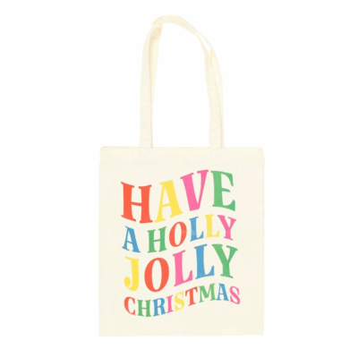 Alternative view of Holly Jolly Christmas Polyester Tote Bag