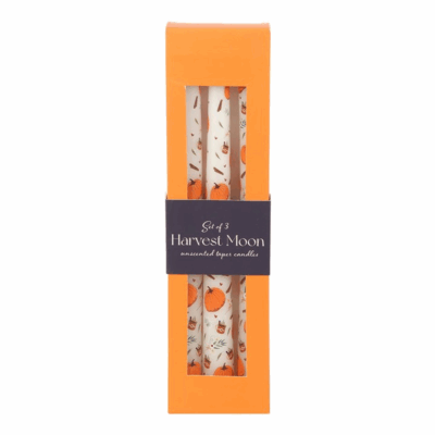 Alternative view of Set of 3 Pumpkin Taper Candles