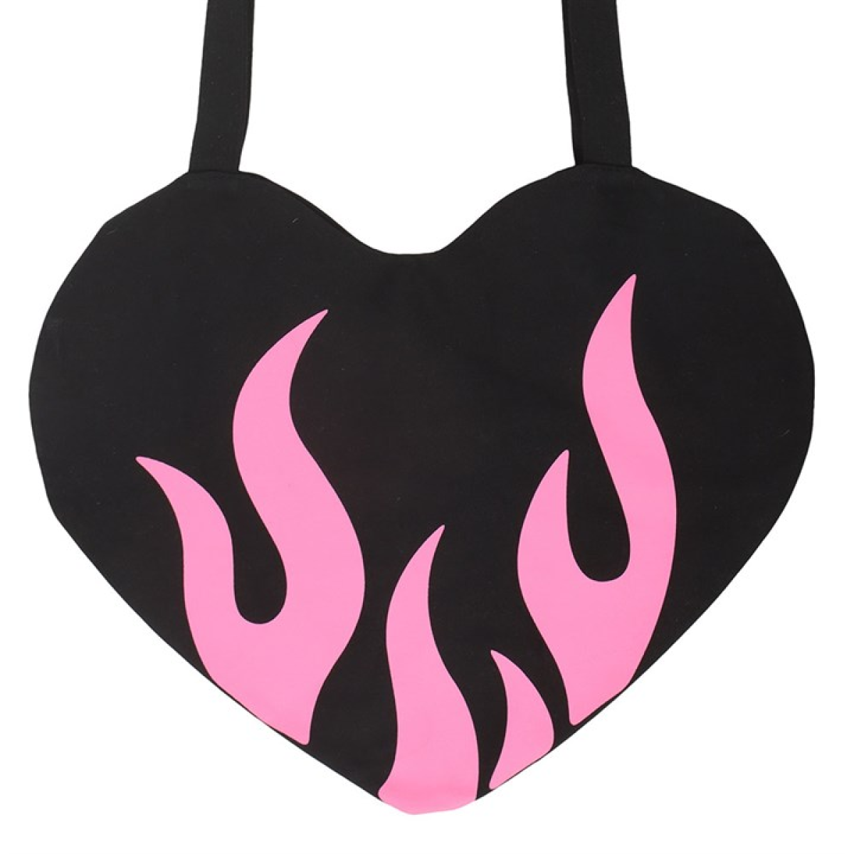 Burning Heart Satin Tote Bag - Image 3