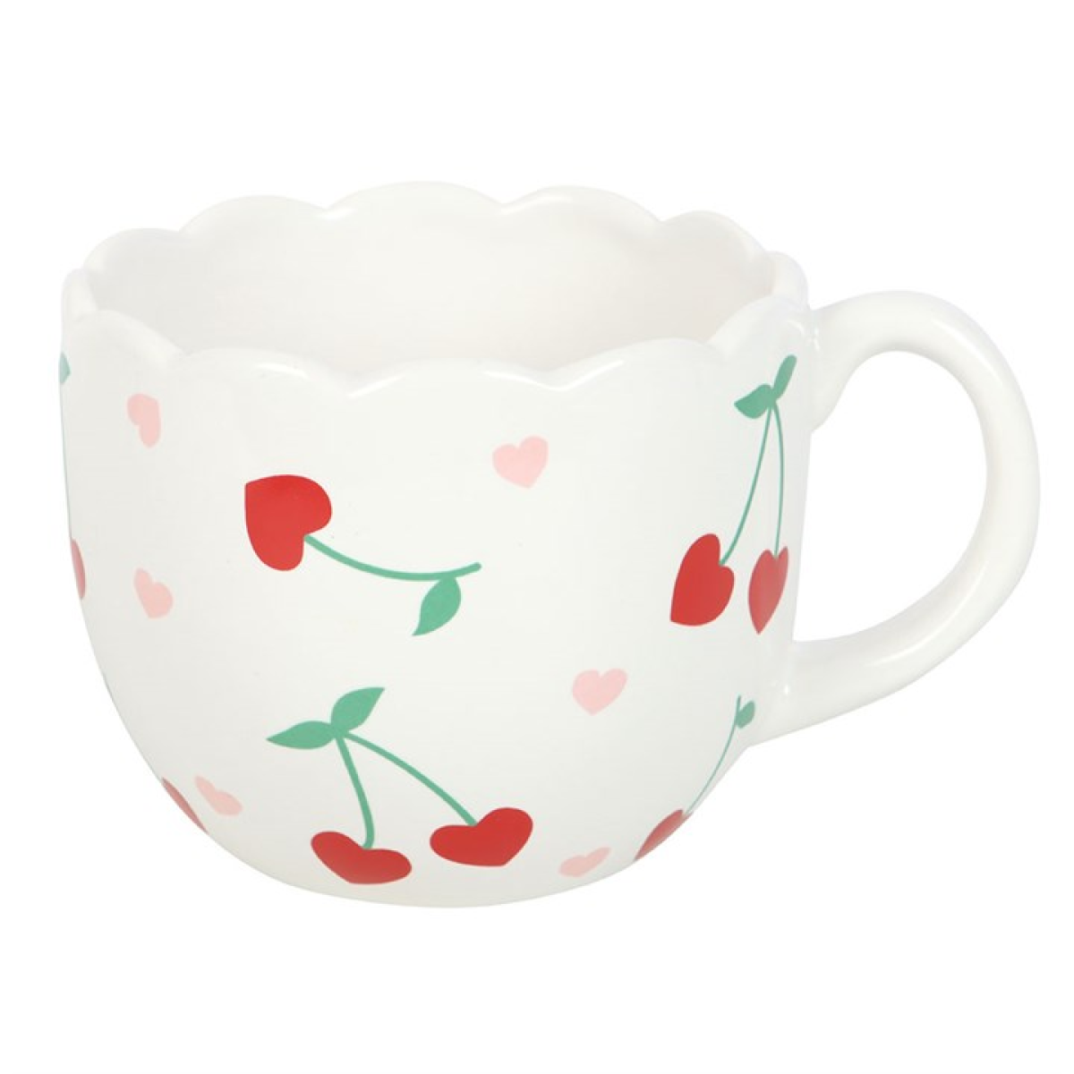 Scalloped Cherry Print Mug - Image 4