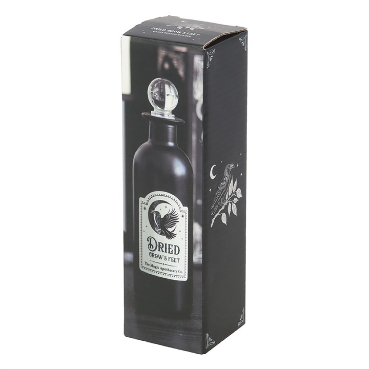Dried Crow's Feet Decorative Glass Potion Bottle - Image 5