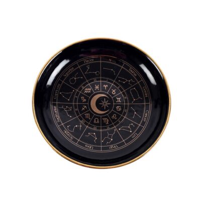 Alternative view of Black Astrology Wheel Trinket Dish