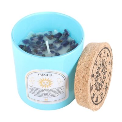 Alternative view of Pisces Gardenia Gemstone Zodiac Candle