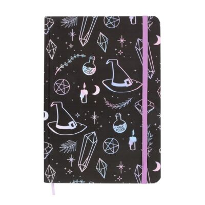 Alternative view of Crystal Witch Print A5 Notebook