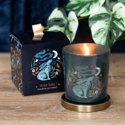 Midnight Hare Wild Tulip Candle