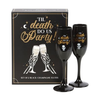Alternative view of Til Death Do Us Party Champagne Flute Set