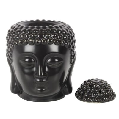 Alternative view of Black Buddha Head Oil Burner