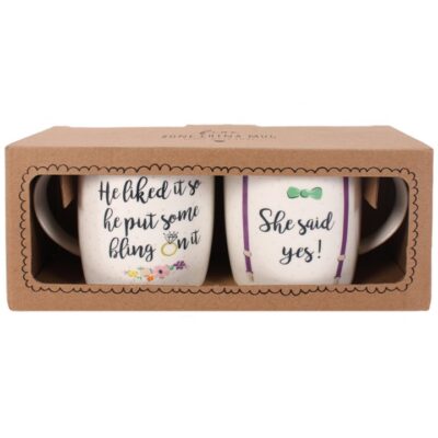Alternative view of Set of 2 She Said Yes Mugs