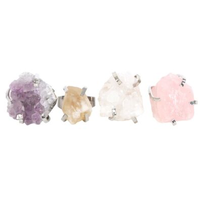 Alternative view of Set of 12 Assorted Crystal Rings